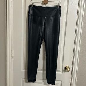White House Black Market runway faux leather legging
